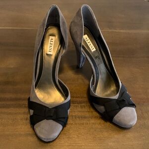 New ALFANI Beck Suede & Bow D'Orsay Style